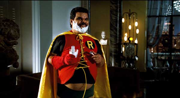 Luis Guzman in Robin costume for ARTHUR